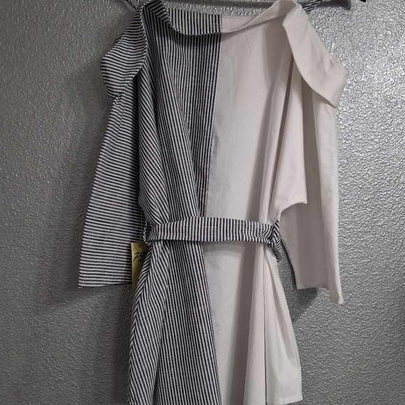 NWT Per Seption Concept Off The Shoulder Belted Blouse - Picture 5 of 9